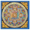 Buddhist Handmade Thangka – Tibetan Om Mandala (Student Mandala)