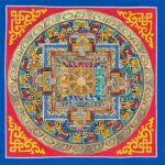 Mandala | HQ – Buddhist Handmade Thangka Painting of Tibetan Om Mandala | Hand-Painted | Student Mandala - Image 2
