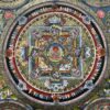 Buddhist Handmade Thangka Painting Of Pancha Buddha, Real Gold, Hand Painted (Sold) - Image 3
