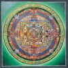 Buddhist Handmade Thangka Painting – Kalachakra Mandala, Hand-Painted - Image 2