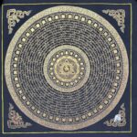 Buddhist Handmade Thangka Painting – Mantra Mandala, Hand-Painted - Image 2