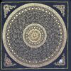 Buddhist Handmade Thangka Painting – Mantra Mandala, Hand-Painted