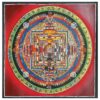 Buddhist Handmade Thangka Painting – Kalachakra Mandala, Hand-Painted
