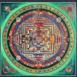 Buddhist Handmade Thangka Painting – Kalachakra Mandala, Hand-Painted - Image 2