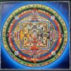 Buddhist Handmade Thangka Painting of Kalachakra Mandala - Image 2