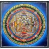 Buddhist Handmade Thangka Painting of Kalachakra Mandala