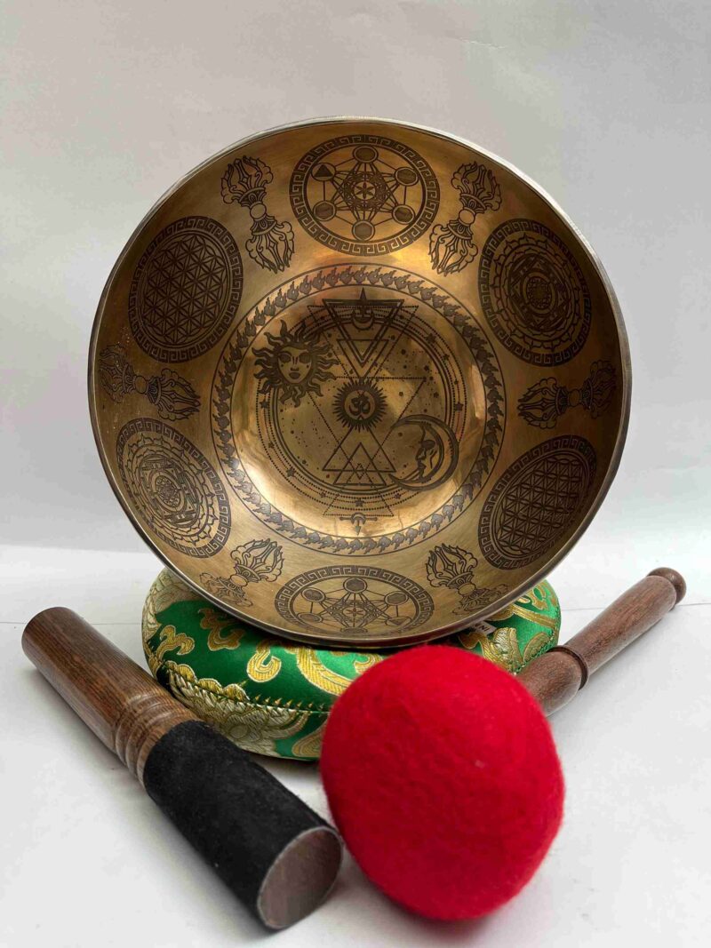 Buddhist Handmade Jambati Singing Bowl - Image 5
