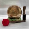 Buddhist Hand-Beaten Jambati Singing Bowl – Buddha Eye Design, Intricate Carving - Image 4