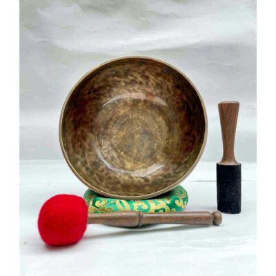 Buddhist Hand-Beaten Full Moon Singing Bowl – Himalayan Healing Bowl