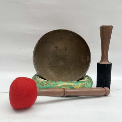 Old Hand-Beaten Bronze Kopre Singing Bowl (Antique)