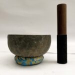 Old Hand-Beaten Bronze Kopre Singing Bowl – Antique - Image 2