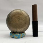 Old Hand-Beaten Bronze Kopre Singing Bowl – Antique - Image 3
