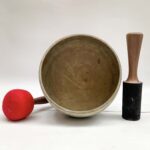 Old Hand-Beaten Bronze Kopre Singing Bowl – Antique - Image 2