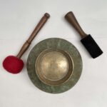 Old Hand-Beaten Bronze Kopre Singing Bowl – Antique - Image 3