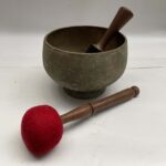 Old Hand-Beaten Bronze Kopre Singing Bowl – Antique - Image 4