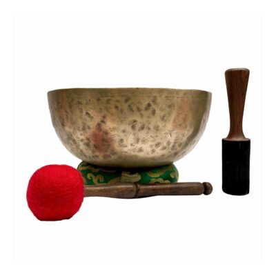 Old, Buddhist Hand-Beaten Jambati Singing Bowl – Plain Design