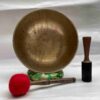 Old, Buddhist Hand-Beaten Jambati Singing Bowl – Plain Design - Image 2
