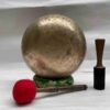 Old, Buddhist Hand-Beaten Jambati Singing Bowl – Plain Design - Image 4