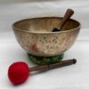 Old, Buddhist Hand-Beaten Jambati Singing Bowl – Plain Design - Image 3