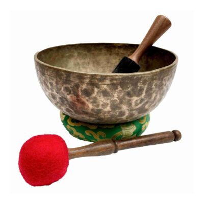 Old, Buddhist Hand-Beaten Jambati Singing Bowl – Plain Design