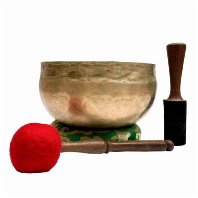 Old, Buddhist Hand-Beaten Jambati Singing Bowl – Plain Design