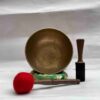 Old, Buddhist Hand-Beaten Jambati Singing Bowl – Plain Design - Image 3