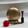 Old, Buddhist Hand-Beaten Jambati Singing Bowl – Plain Design - Image 4