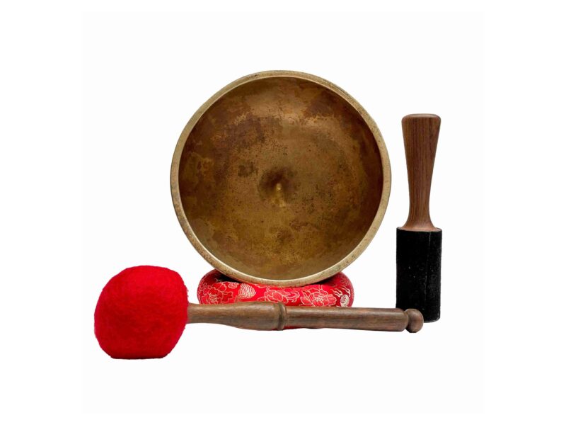 Old, Buddhist Hand-Beaten Lingam Singing Bowl – Plain Design