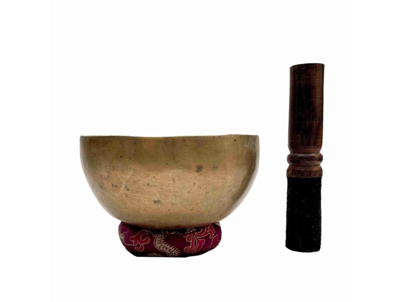 Old, Buddhist Hand-Beaten Kopre Singing Bowl – Plain