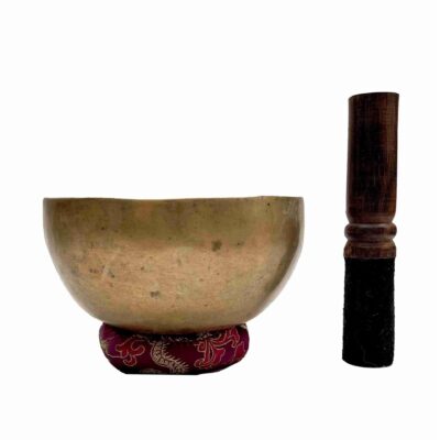 Old, Buddhist Hand-Beaten Kopre Singing Bowl – Plain