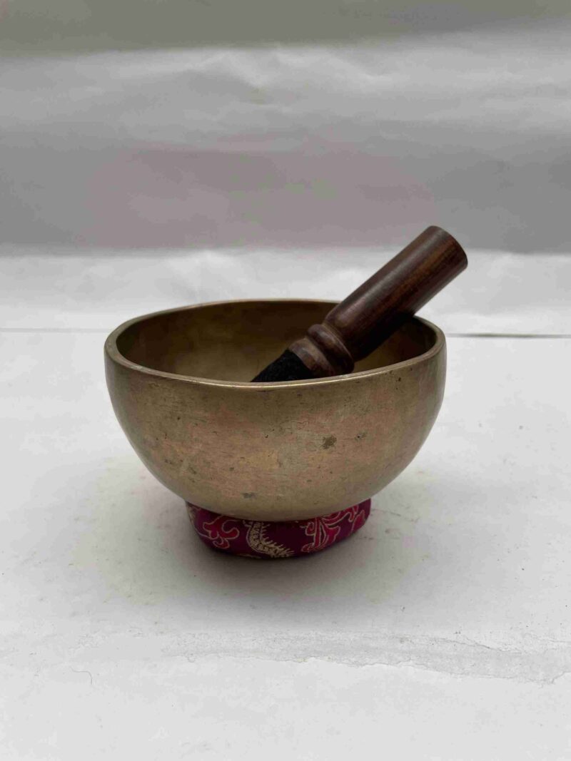 Old, Buddhist Hand-Beaten Kopre Singing Bowl – Plain - Image 2