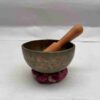 Old, Buddhist Hand-Beaten Jambati Singing Bowl – Plain - Image 3