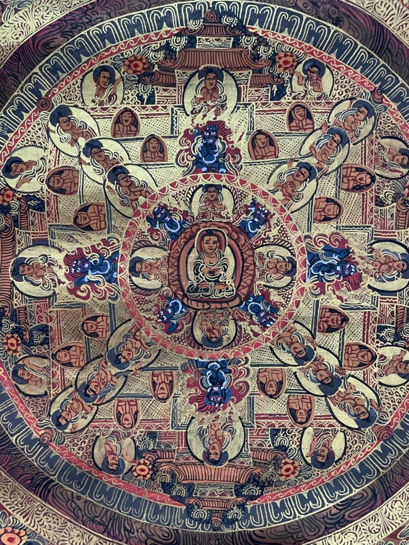 Buddhist Handmade Thangka Painting of Buddha Mandala – Hand-Painted - Image 7