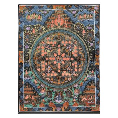 Buddhist Handmade Thangka Painting – Mandala (Hand-Painted)