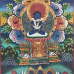 Buddhist Handmade Thangka Painting – Samantabhadra (Hand-Painted) - Image 3