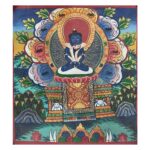 Buddhist Handmade Thangka Painting – Samantabhadra (Hand-Painted)