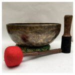 Buddhist Hand-Beaten Full Moon Singing Bowl – 25 cm Bronze Moon Bowl - Image 3