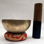 Antique Kopre Singing Bowl – 10 cm Apple-Shaped Hand-Hammered Bronze Bowl | Lightweight Tibetan Sound Healing Tool - Image 2