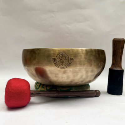 Buddhist Hand-Beaten Super Moon Singing Bowl – Optional Accessories