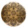 Tibetan Handmade Wind Gong with Sri Yantra Design – Fine Etching, Flat Gong with Rich Resonance - Image 2