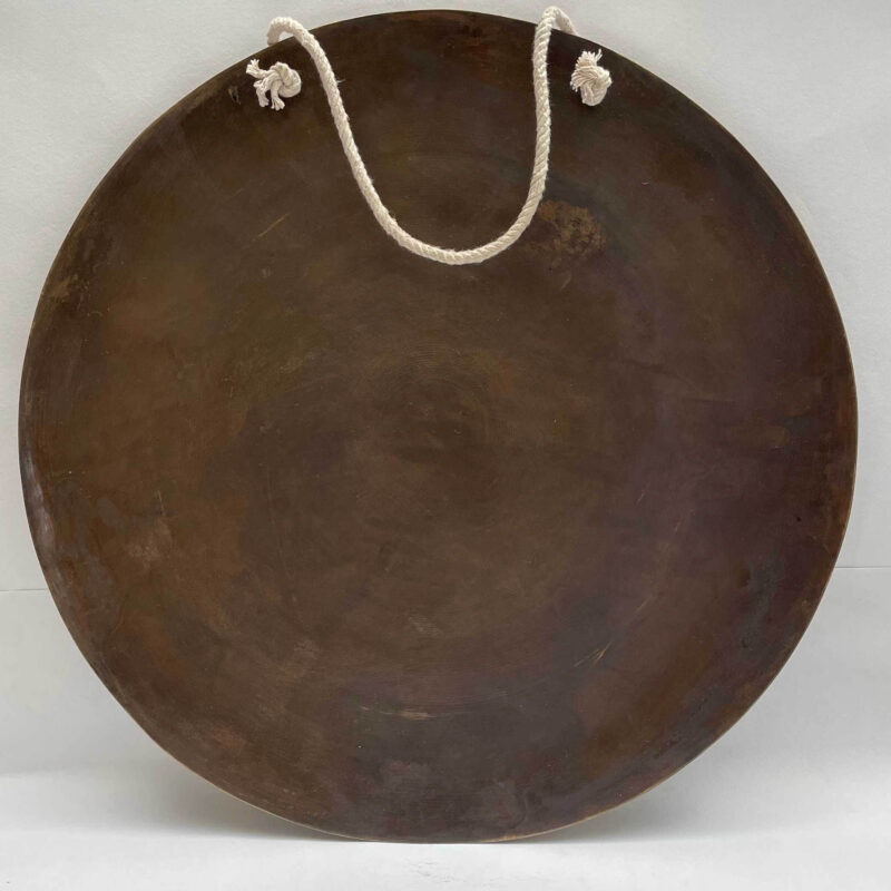 Tibetan Handmade Wind Gong with Sri Yantra Design – Fine Etching, Flat Gong with Rich Resonance - Image 4