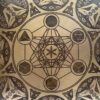 Tibetan Handmade Wind Gong with Sri Yantra Design – Fine Etching, Flat Gong with Rich Resonance - Image 3