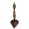 Tibetan Handmade Phurba Statue – Gold & Silver Plated Ritual Dagger, Crafted via Ceramic Molding