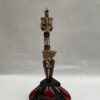 Tibetan Handmade Phurba Statue – Gold & Silver Plated Ritual Dagger, Crafted via Ceramic Molding - Image 3