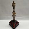 Tibetan Handmade Phurba Statue – Gold & Silver Plated Ritual Dagger, Crafted via Ceramic Molding - Image 2