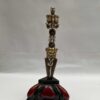 Tibetan Handmade Phurba Statue – Gold & Silver Plated Ritual Dagger, Crafted via Ceramic Molding - Image 4