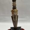 Tibetan Handmade Phurba Statue – Gold & Silver Plated Ritual Dagger, Crafted via Ceramic Molding - Image 6