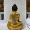 Buddhist Handmade Statue of Amitabha Buddha – Full Fire Gold Plated Copper Sculpture with Gold-Painted Face - Image 5
