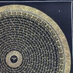 Buddhist Handmade Mandala Thangka – Hand-Painted on Cotton Canvas - Image 3
