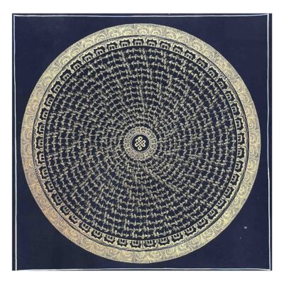 Buddhist Handmade Mandala Thangka Painting – Hand-Painted on Cotton Canvas